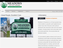 Tablet Screenshot of meadowsonsycamore.com